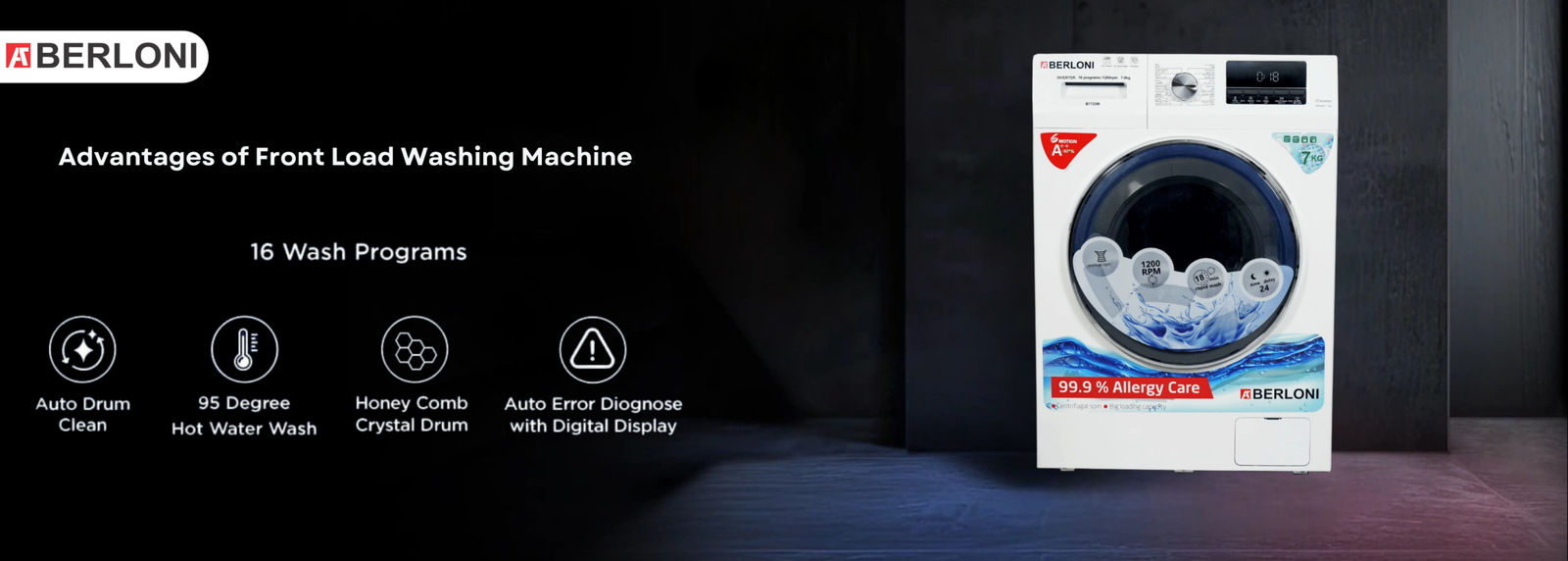 Berloni Front Load Washing Machine